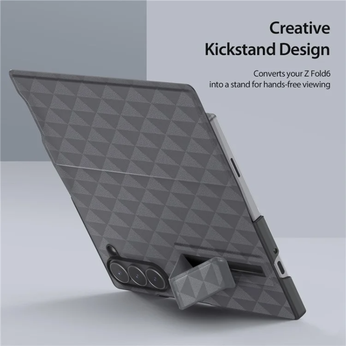 Dux Ducis - Dux Ducis Galaxy Z Fold 6 Plånboksfodral Fitt Kickstand - Grå