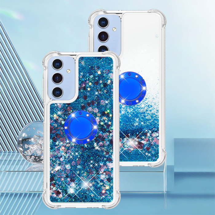 A-One Brand - Galaxy A17/A26 Mobilskal Kickstand Quicksand TPU - Blå