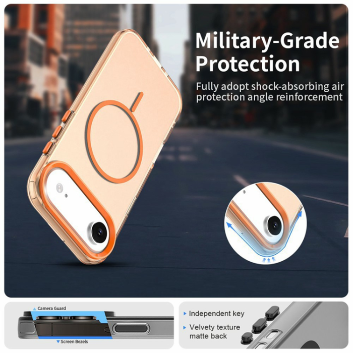 A-One Brand - iPhone Air Mobilskal MagSafe Candy Color - Orange