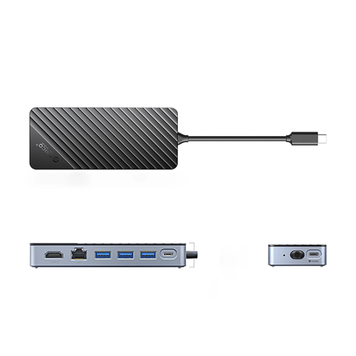 ORICO - Orico Hubb 3xUSB-A, 1xUSB-C 3.2, HDMI, Ethernet, M.2