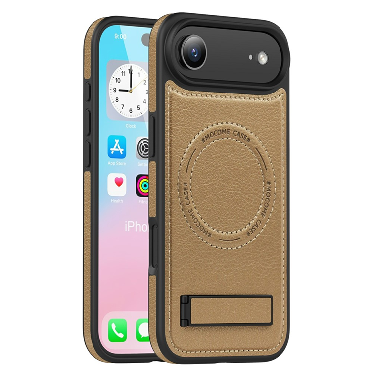 iPhone Air Mobilskal MagSafe Kickstand Läder - Ökenguld | 2353 | AlltMobil