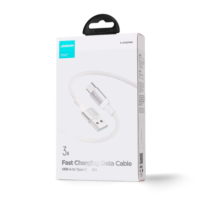 Joyroom - Joyroom Fast USB-C till USB-A kabel 2m - Vit