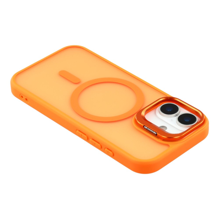 A-One Brand - iPhone 17 Mobilskal MagSafe Lins Kickstand - Orange