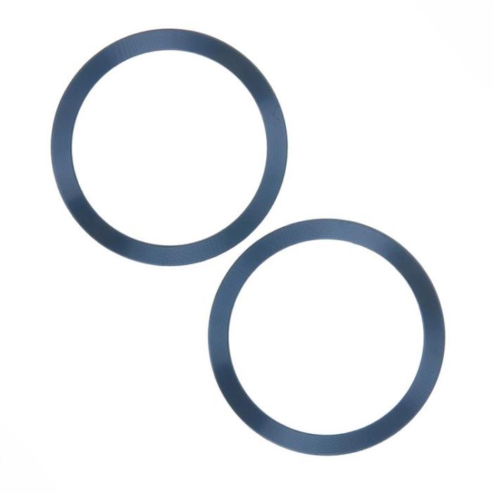 A-One Brand - [2-Pack] MagSafe Metallring Magnetisk - Marinblå