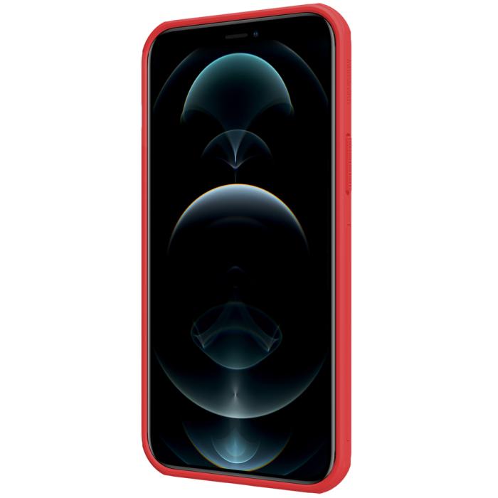 Nillkin - Nillkin Super Frosted Shield Pro Skal iPhone 13 Pro Max - Röd