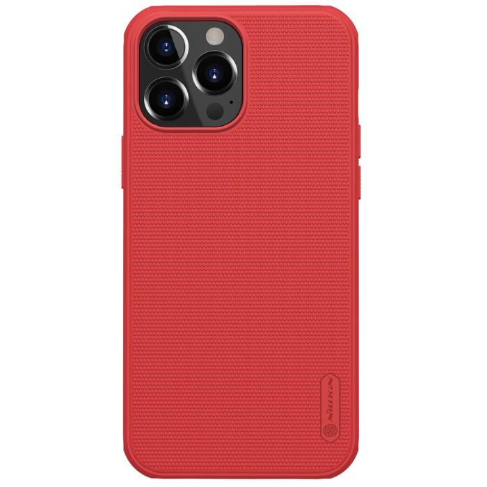 Nillkin - Nillkin Super Frosted Shield Pro Skal iPhone 13 Pro Max - Röd