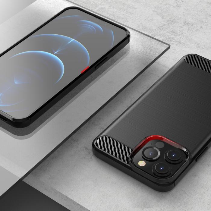 Nillkin - Nillkin Synthetic Fiber Carbon Skal iPhone 13 Pro Max - Svart