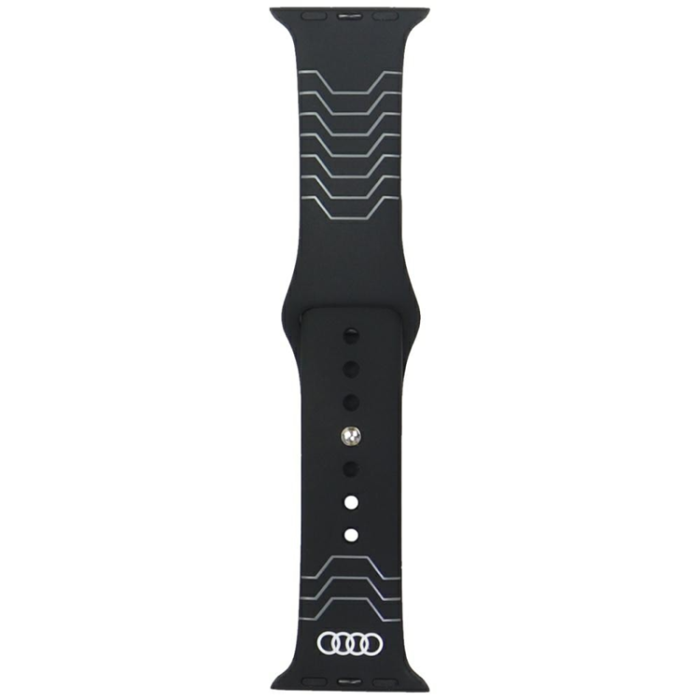 Audi - Audi Apple Watch 40/41/42mm Armband Geometric Pattern - Svart