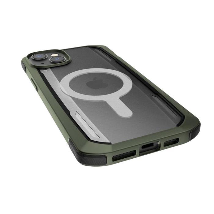 Raptic - Raptic iPhone 14 Skal Magsafe Secure Armored - Grön
