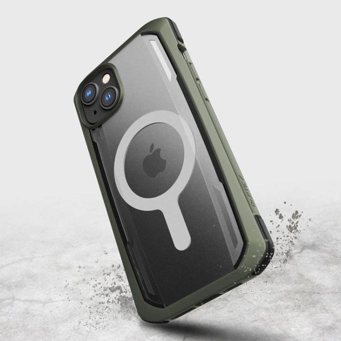 Raptic - Raptic iPhone 14 Plus Skal Magsafe Secure Armored - Grön
