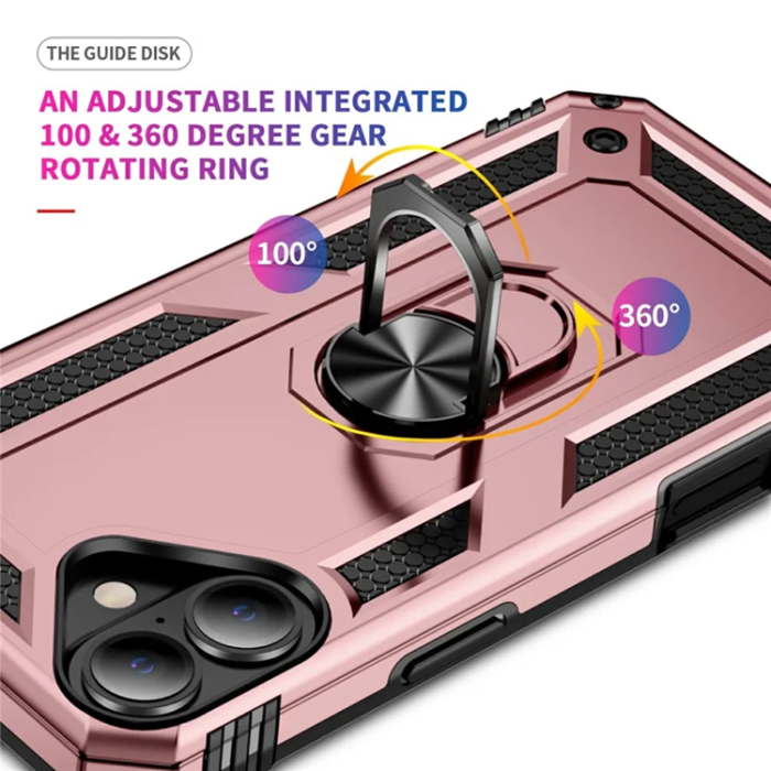  - iPhone 17 Mobilskal med Kickstand - Roséguld