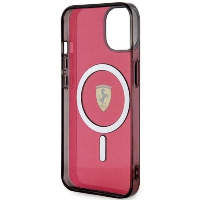 Ferrari - Ferrari iPhone 14 Mobilskal Magsafe Translucent - Röd