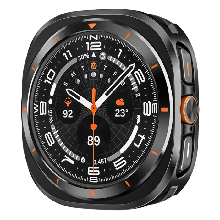 A-One Brand - Galaxy Watch Ultra (47mm) Skal Aluminum - Svart/Orange