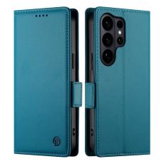 OEM - Samsung Galaxy S26 Ultra Pl&aring;nboksfodral Konstl&auml;der - Bl&aring;