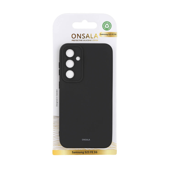 Onsala - Onsala Galaxy S23 FE Mobilskal Silikonkänsla - Svart