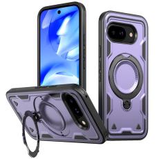 N/A - Mobilskal till Google Pixel 9a Milit&auml;rskydd Plast Kickstand - Lila