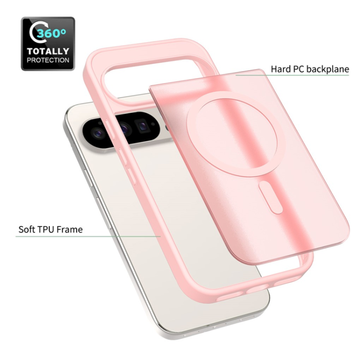 A-One Brand - Google Pixel 10/10 Pro Mobilskal MagSafe Skin Touch - Rosa