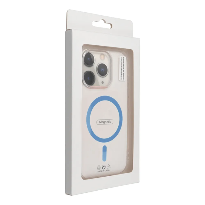 OEM - iPhone 12 Mini Mobilskal MagSafe Drop Glue - Ljusblå