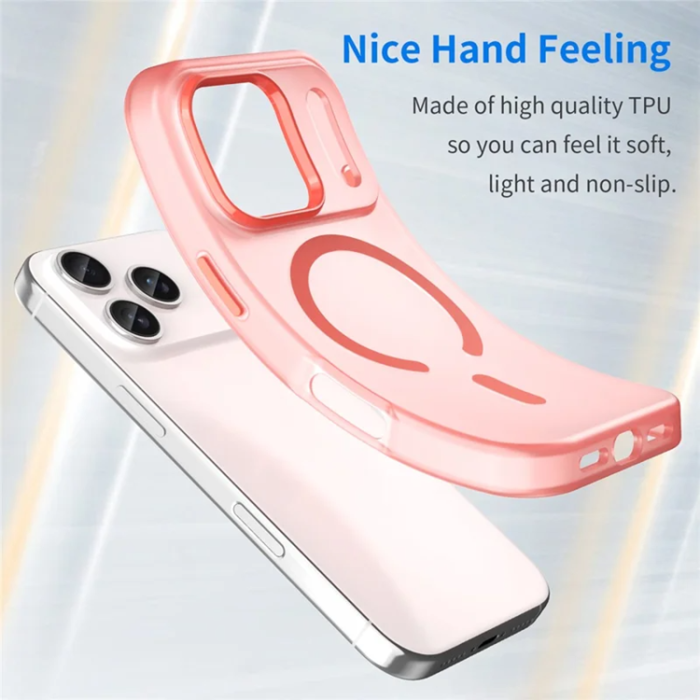 A-One Brand - iPhone 17 Pro Mobilskal MagSafe Matte Translucent - Röd
