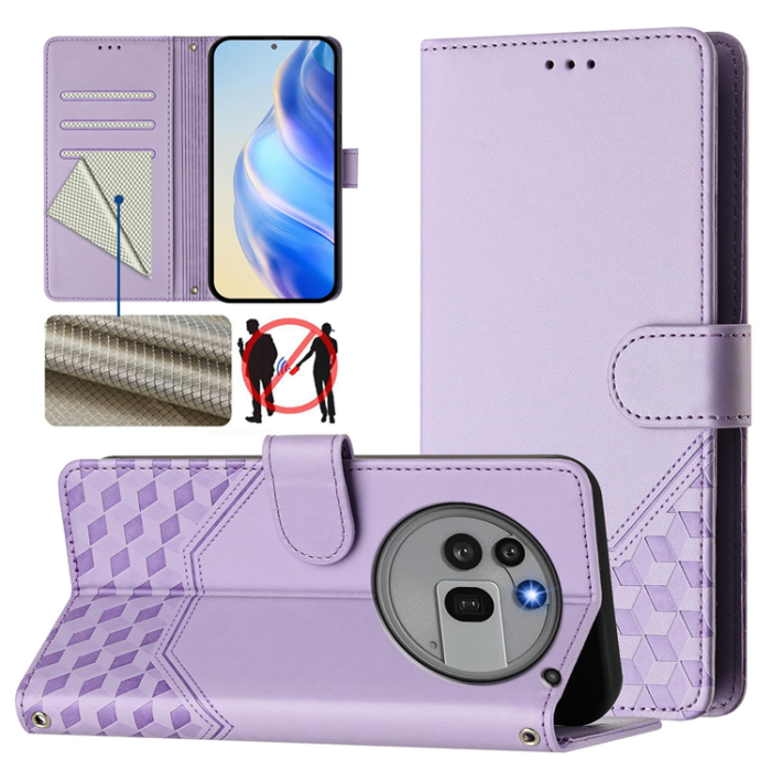 A-One Brand - Nothing Phone (3a) Pro Plånboksfodral Imprinted Honeycomb RFID