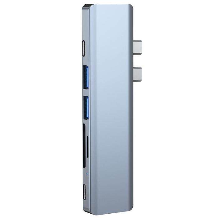 Tech-Protect - Tech-Protect V5-Hub Adapter 7in1 - Grå