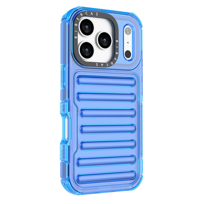 A-One Brand - iPhone 17 Pro Max Mobilskal Stripe Design Detachable - Blå