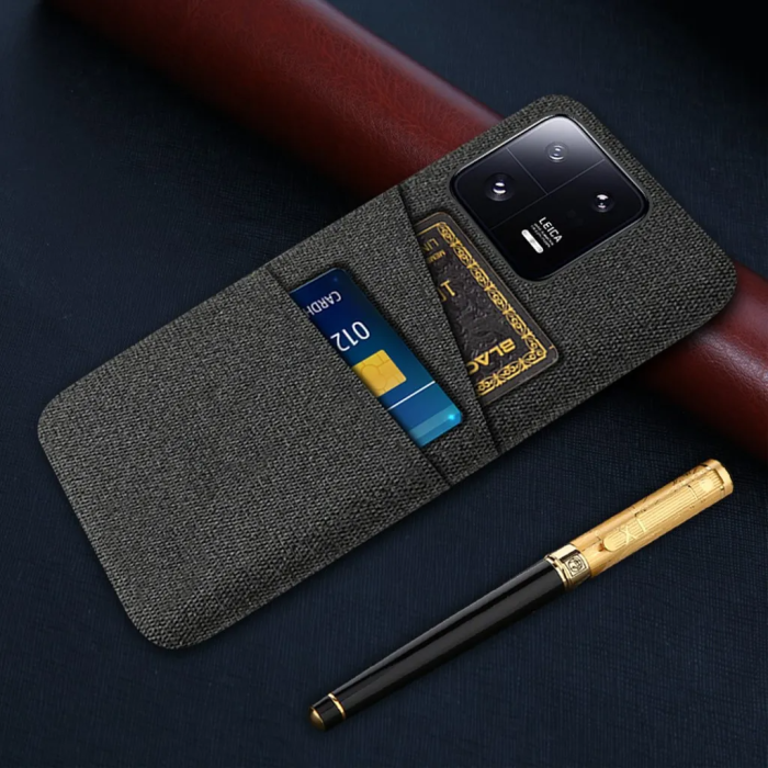 Taltech - Xiaomi 13 Pro 5G Mobilskal Korthållare - Svart