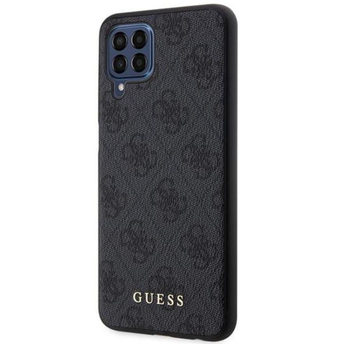 Guess - Guess Galaxy M33 5G Mobilskal Metall Guld Logo - Grå