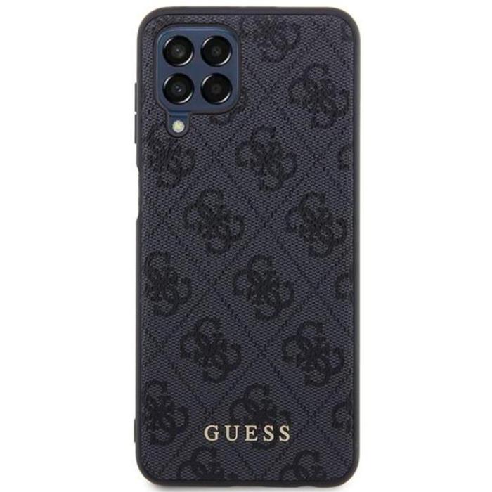 Guess - Guess Galaxy M33 5G Mobilskal Metall Guld Logo - Grå