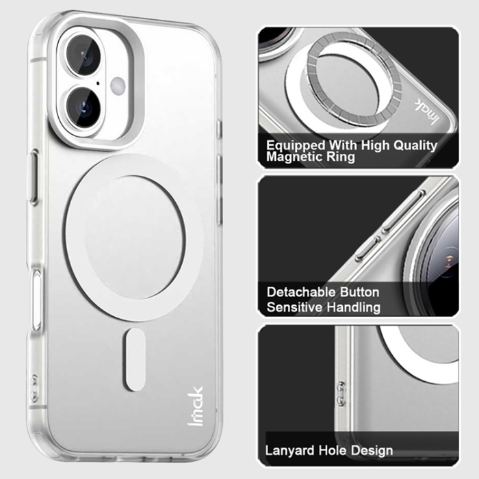 Imak - IMAK iPhone 17 Mobilskal MagSafe Anti Drop - Vit