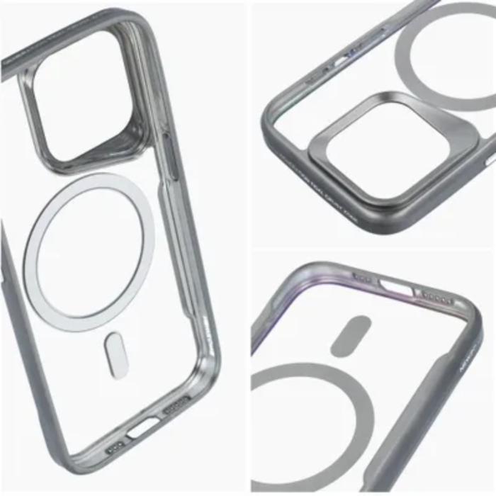 OEM - iPhone 16 Plus Mobilskal Magsafe Ergofiit NewZone - Grå