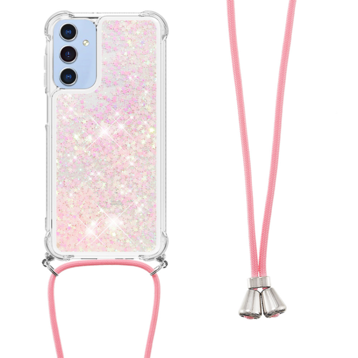 A-One Brand - Galaxy A17 / A26 Mobilskal med Snodd - Rosa / Pentagrams