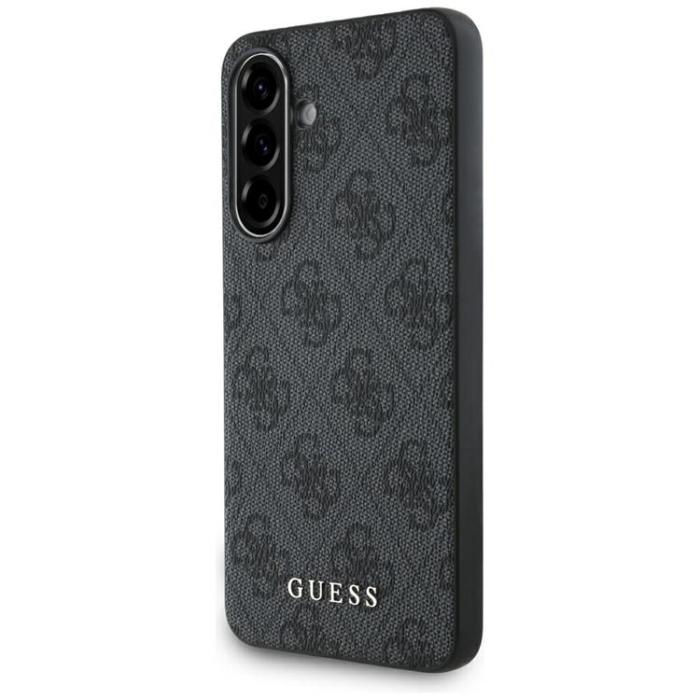 Guess - Guess Galaxy A56 Mobilskal 4G Metal Gold Logo - Svart