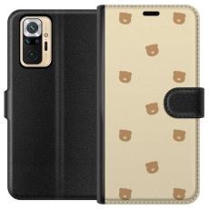 iSecrets - Pl&aring;nboksfodral till Xiaomi Redmi Note 10 Pro med Bj&ouml;rnm&ouml;nster