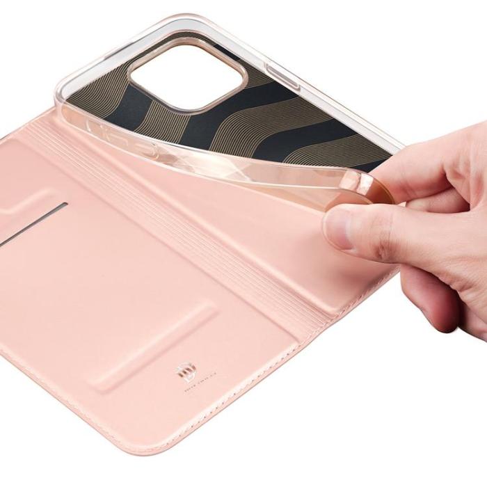 Dux Ducis - Dux Ducis iPhone 15 Pro Max/iPhone 15 Ultra Plånboksfodral Skin Pro - Rosa
