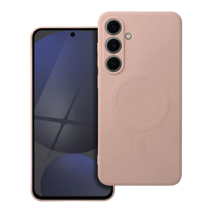 OEM - Galaxy A55 Mobilskal Magsafe Silikon - Rosa