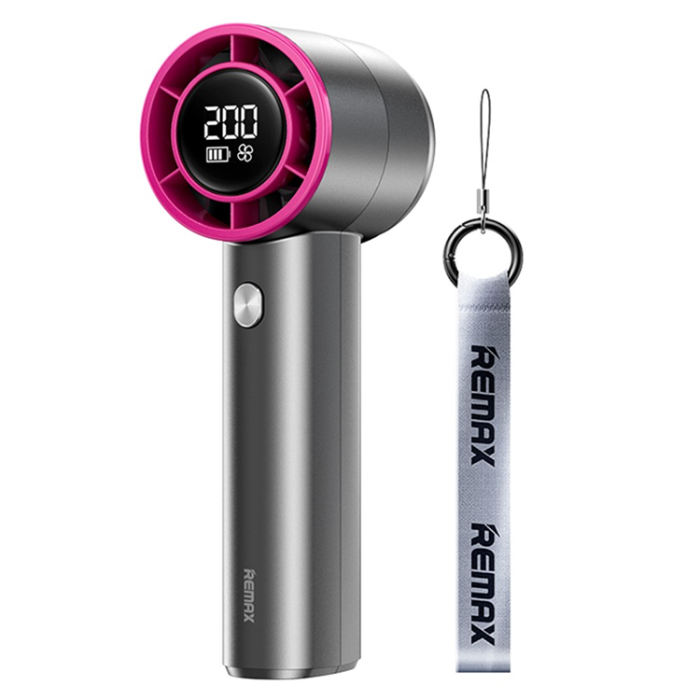 Remax - REMAX Handfläkt 3600 mAh med Display RS-SF11 - Mattlila