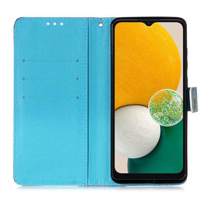 OEM - Dream Wind Chime Samsung Galaxy A35 5G Fodral Äkta Läder - Svart