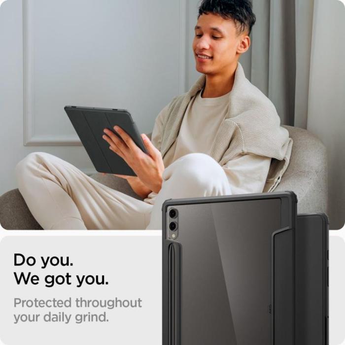 UTGATT - Spigen Galaxy Tab S9 Plus Fodral Ultra Hybrid Pro - Svart