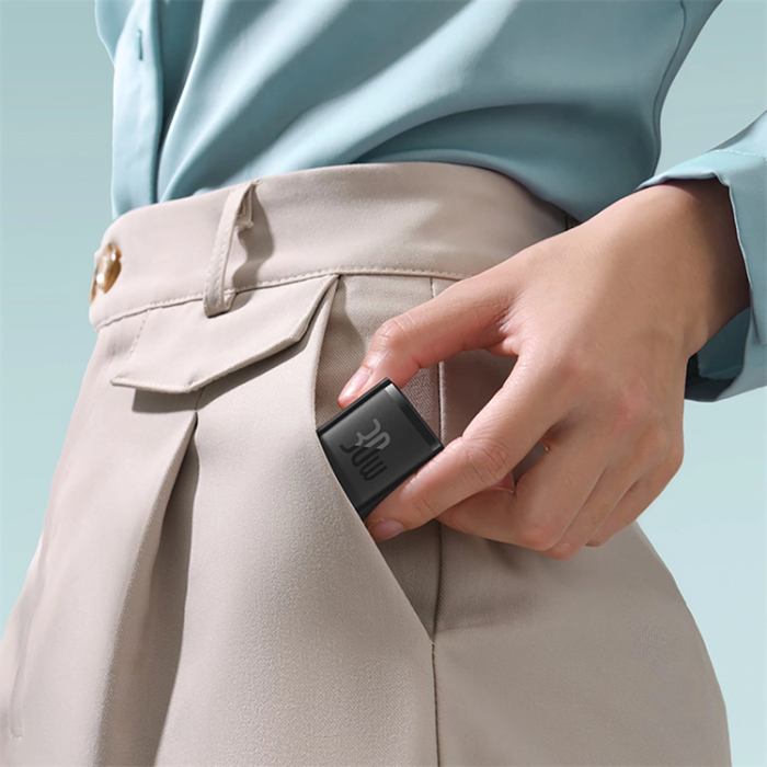 BASEUS - Baseus Snabbladdare 30W USB-C Cube Pro - Svart