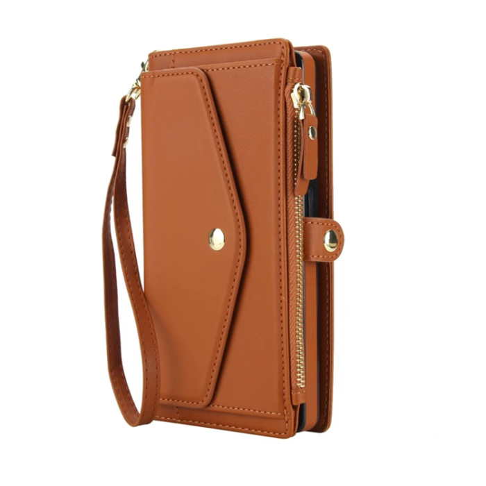 A-One Brand - Galaxy S25 Ultra Plånboksfodral MagSafe Detachable - Brun
