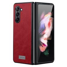 SULADA - SULADA Mobilskal till Galaxy Z Fold5 PU L&auml;der TPU+PC R&ouml;d