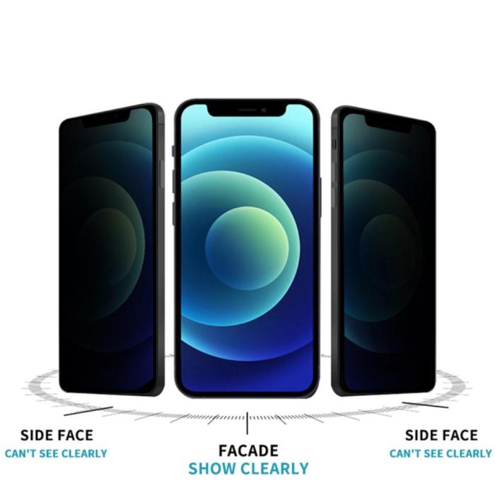 A-One Brand - [1-PACK] Privacy Härdat Glas Skärmskydd iPhone 12 Pro Max