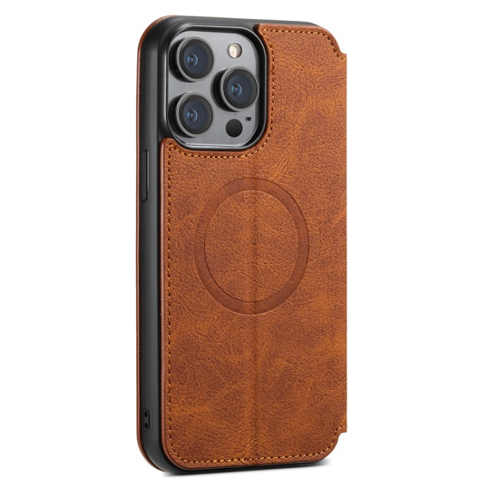 SUTENI - SUTENI iPhone 12/12 Pro Plånboksfodral Magsafe - Khaki