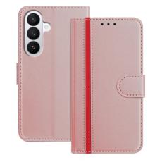OEM - Pl&aring;nboksfodral f&ouml;r Samsung Galaxy S26 Magnetiskt Konstl&auml;der - Ros&eacute;guld