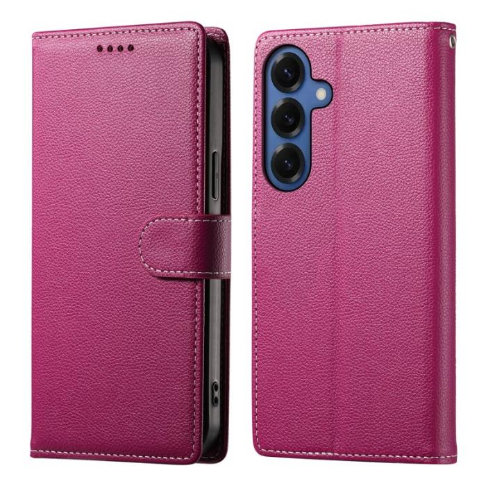 OEM - Plånboksfodral för Samsung Galaxy S26 Magnetiskt Konstläder - Rosa