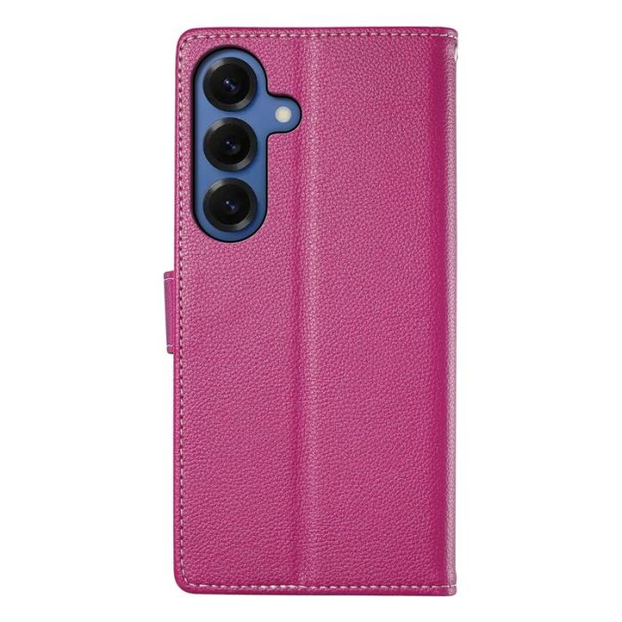 OEM - Plånboksfodral för Samsung Galaxy S26 Magnetiskt Konstläder - Rosa