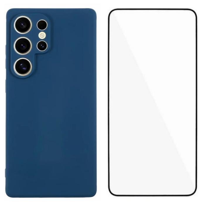 WANLONFENG - WANLONFENG Mobilskal för Samsung Galaxy S26 Ultra TPU med härdat glas - Safir