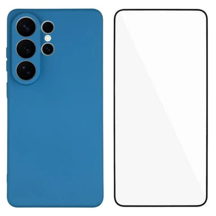 WANLONFENG - WANLONFENG Mobilskal för Samsung Galaxy S26 Ultra TPU med härdat glas - Safir