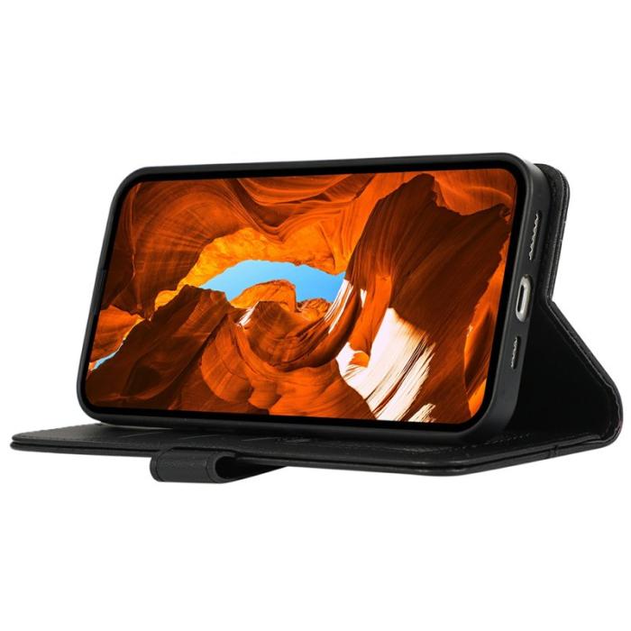 OEM - ABEEL Samsung Galaxy S26 Ultra Mobilskal RFID-Skydd KonstLäder - Svart